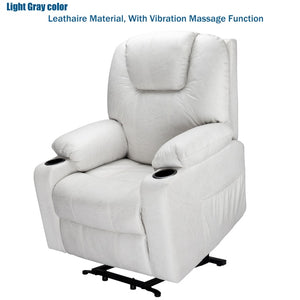 Open image in slideshow, Luxury Electric Massage Chair Power Lift Recliner Chairs Leisure Soft Sofa
