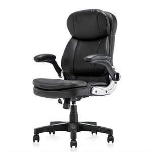 Open image in slideshow, Office chair Ergonomic Executive Desk with Arms and Lumbar Support Swivel Chair for Back Pain
